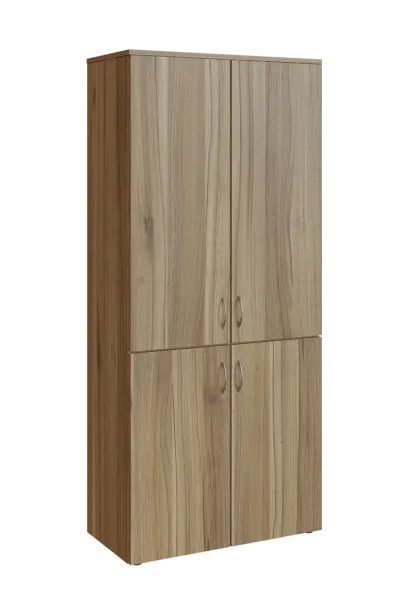 N 5 - 84D kancelářská skříň, 4-dveřová, 1800x800x400, ořech světlý